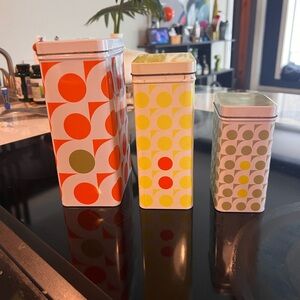 IKEA Tripp nesting mcm vintage canisters